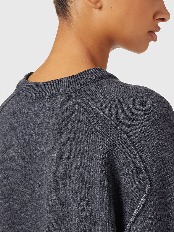 Logo wool blend sweater - 4