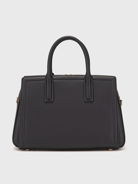 Leather bag with golden logo detail  - 3