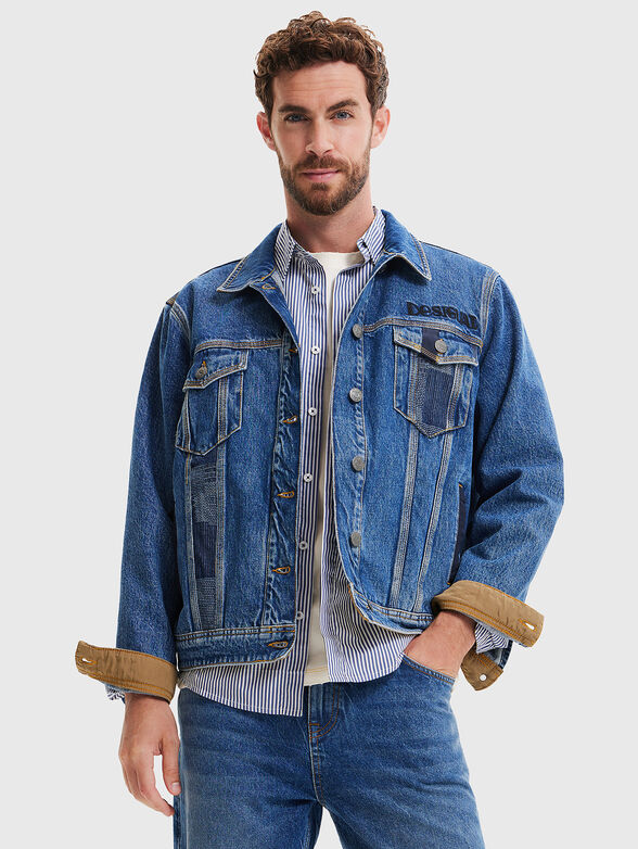 Denim jacket with patches - 0