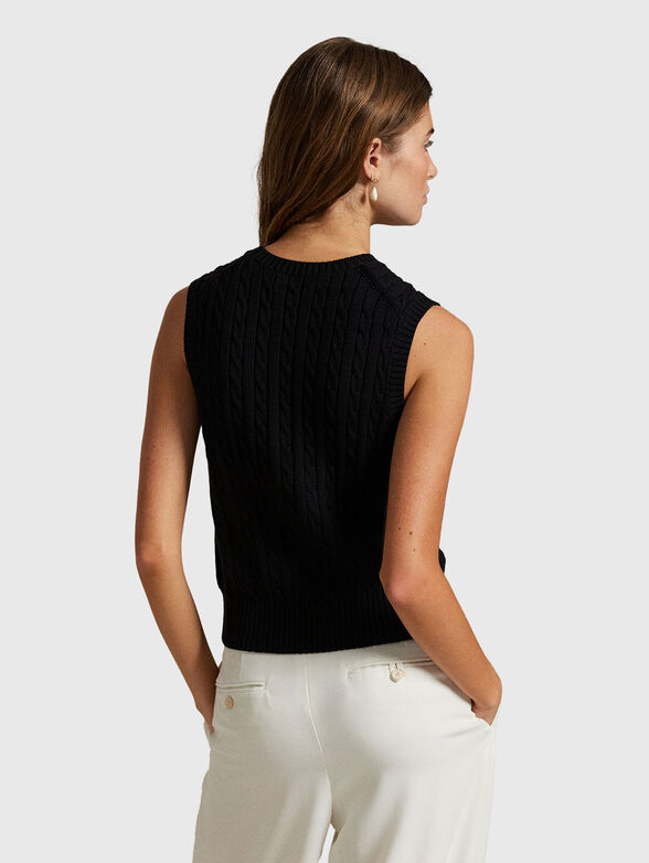 Sleeveless cotton sweater - 3
