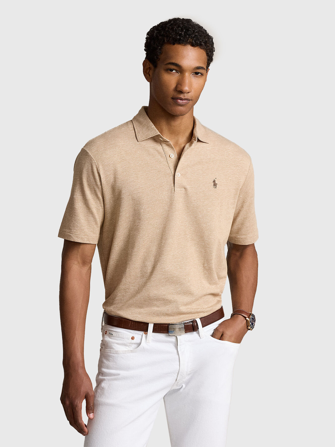 Polo shirt with buttons brand POLO RALPH LAUREN Globalbrandsstore en