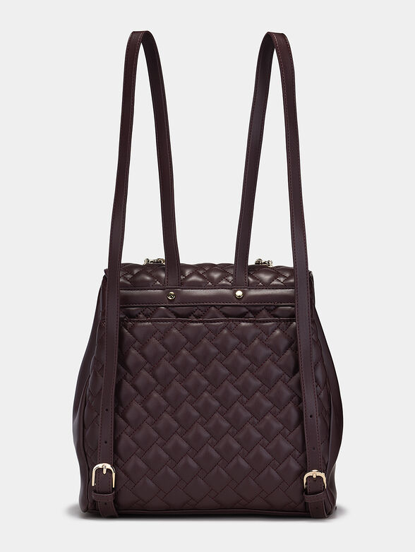 Black backpack with quilted effect - 2