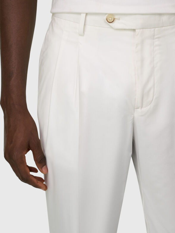 Cotton-blend trousers - 3