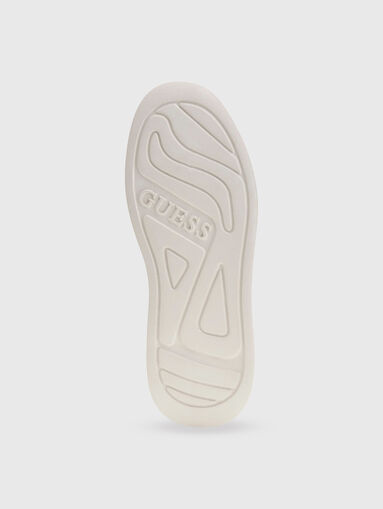 ELBINA genuine leather white sneakers - 4