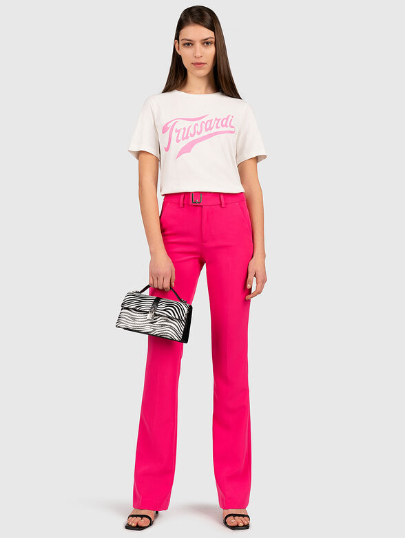 Grey T-shirt with logo print - 2