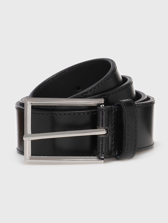 Leather belt with logo detail - 1
