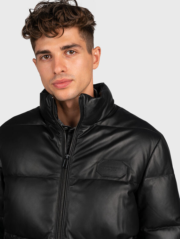Padded jacket in black color - 3