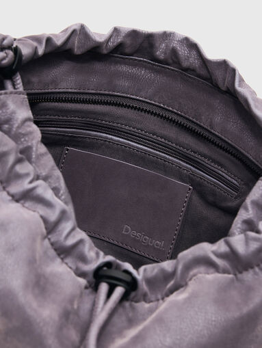 Bleached effect logo bag - 5