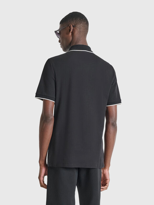 Cotton polo shirt with short sleeves - 2