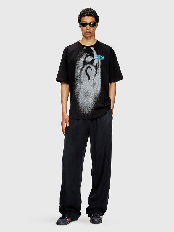 T-BOXT-T7 оversized T-shirt with accent print - 2