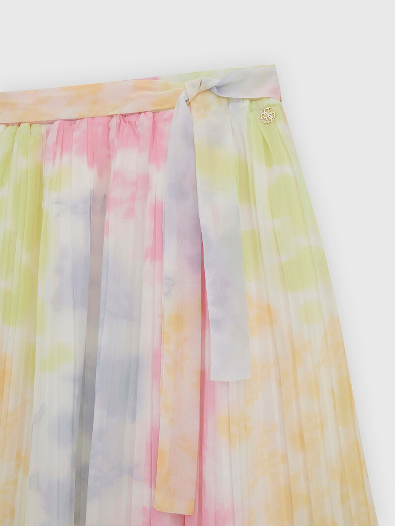 Multicoloured maxi skirt with logo detail - 3