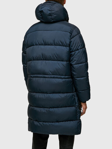 JULES long hooded jacket with quilted effect - 3
