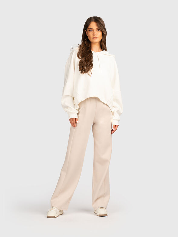 Hooded sweatshirt with elastic waist - 2