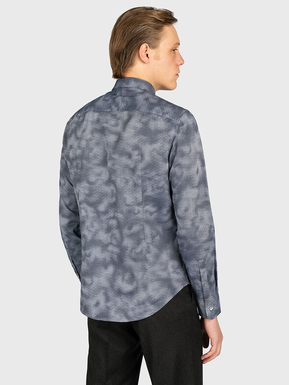 Cotton shirt with all over print - 4