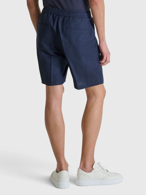 Linen and viscose shorts - 2