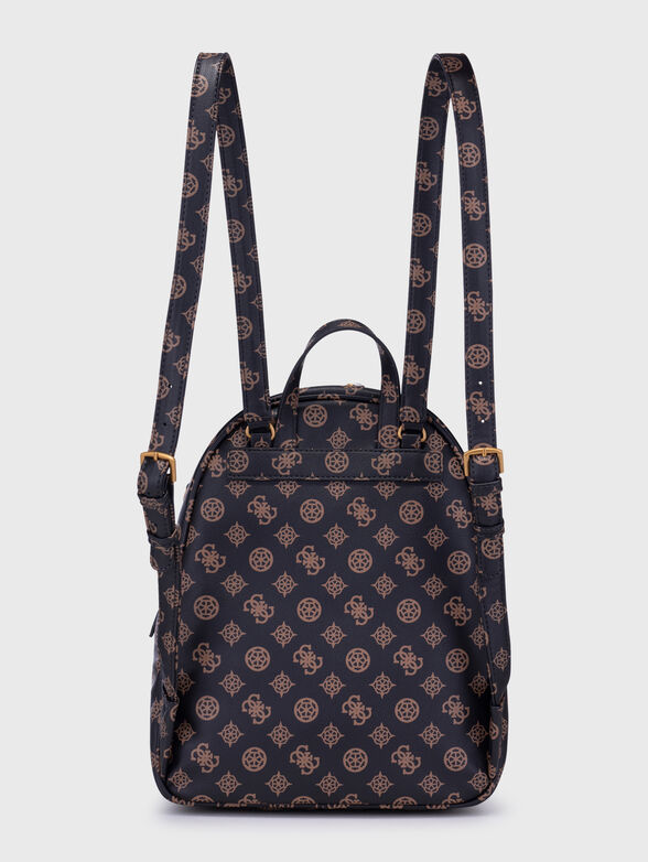 HOUSE PARTY black backpack with logo print - 2