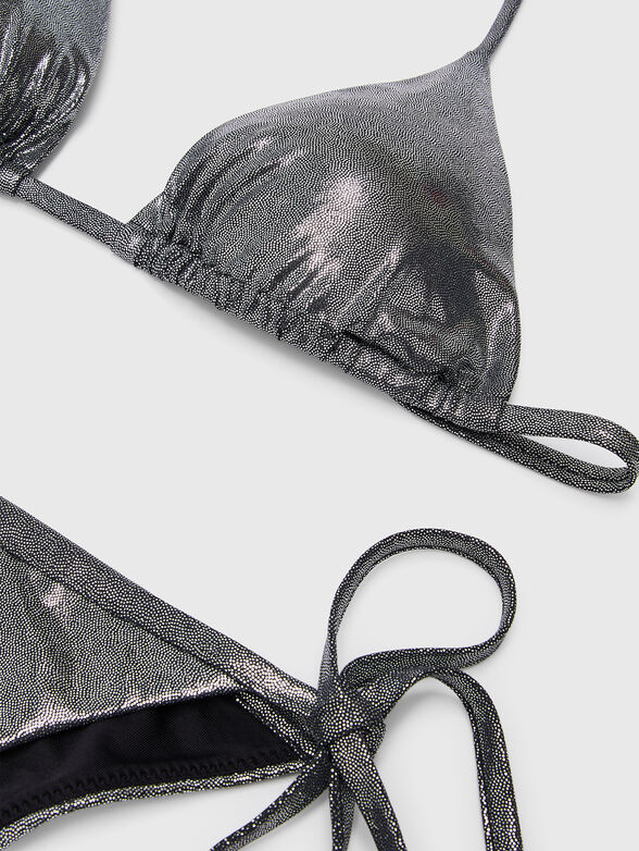 Two-piece swimsuit with metallic effect - 3