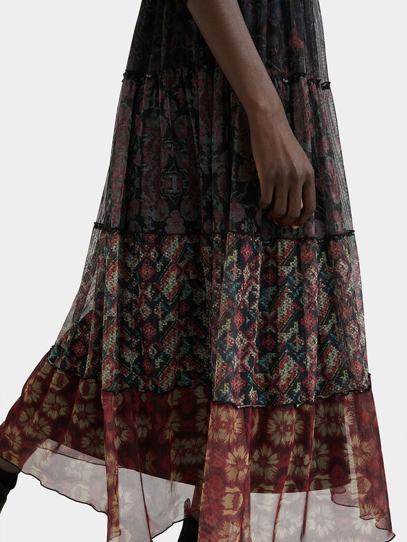 Long dress with floral print - 6