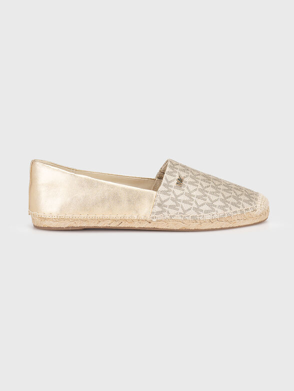 KENDRICK leather espadrilles with monogram design - 0