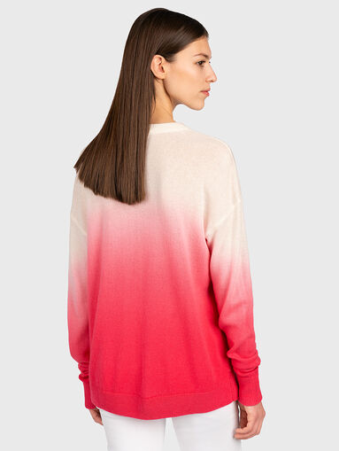 Cashmere sweater with ombre effect - 3
