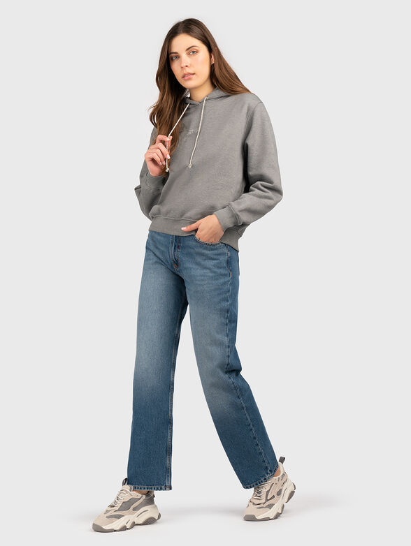 SHINY CORD sweatshirt with logo - 2