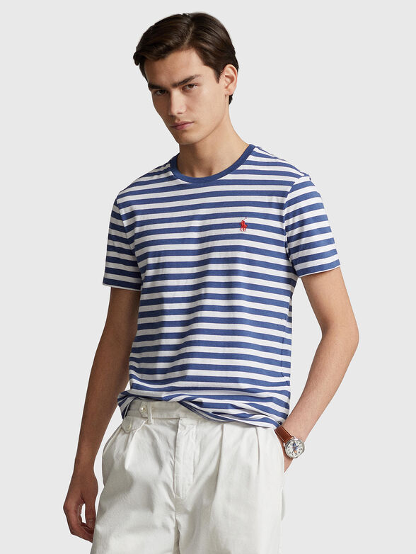 Striped cotton T-shirt - 1