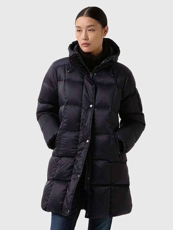 FANJA padded jacket with hood and logo embroidery - 1