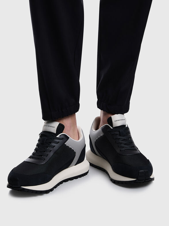 Suede sneakers with logo detail - 2