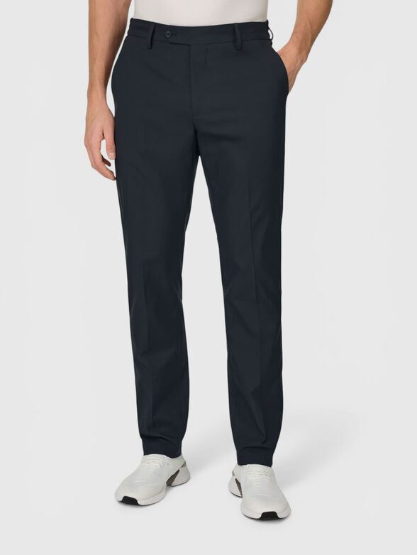 Slim-fit pants with a cuff - 1