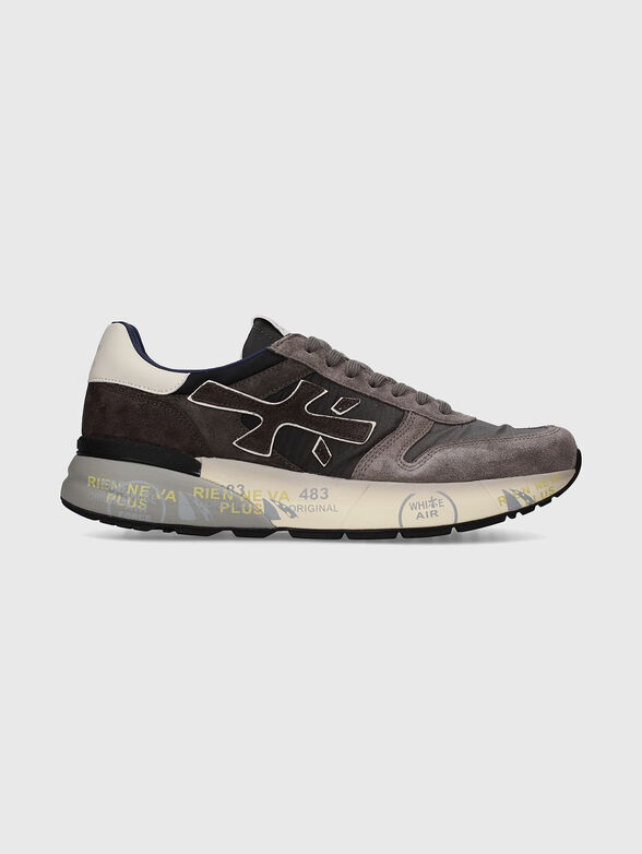 Suede and textile sneakers - 1
