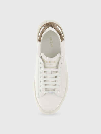 ELBINA white sneakers with logo detail - 5