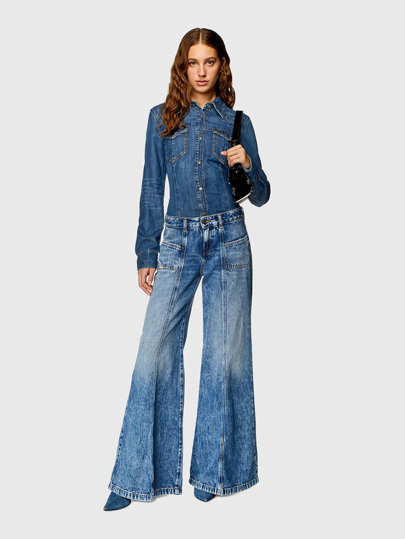 D-AKII  wild-leg jeans - 3