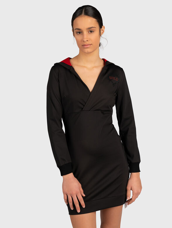 Black dress with print - 0
