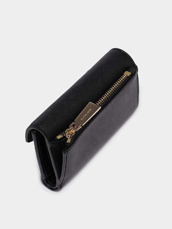 CARMEN Black leather wallet  - 4