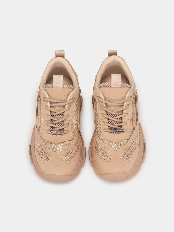 POSSESIONR beige sports shoes  - 6