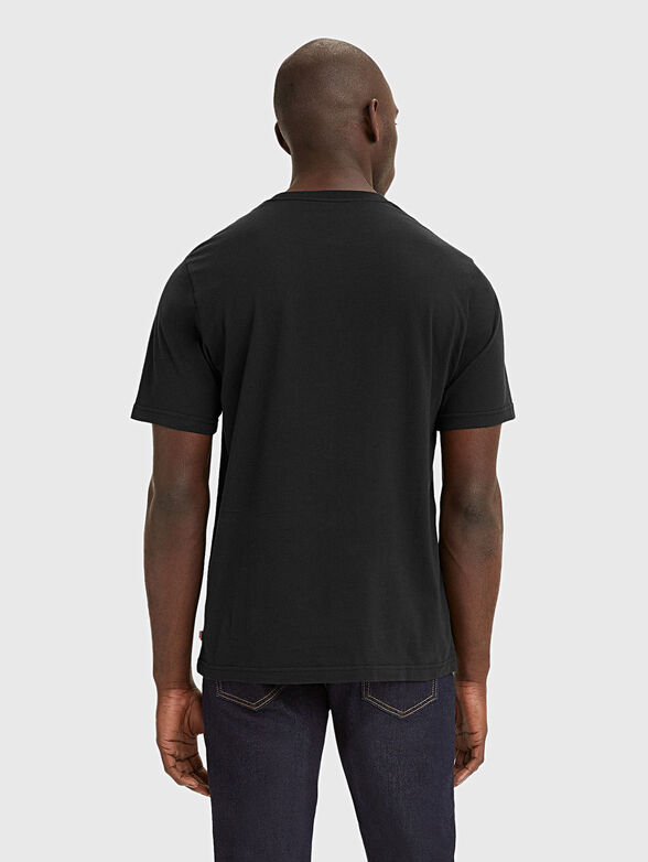 Black T-shirt with logo print - 2