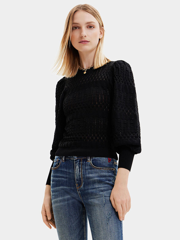 Sweater in black color - 1