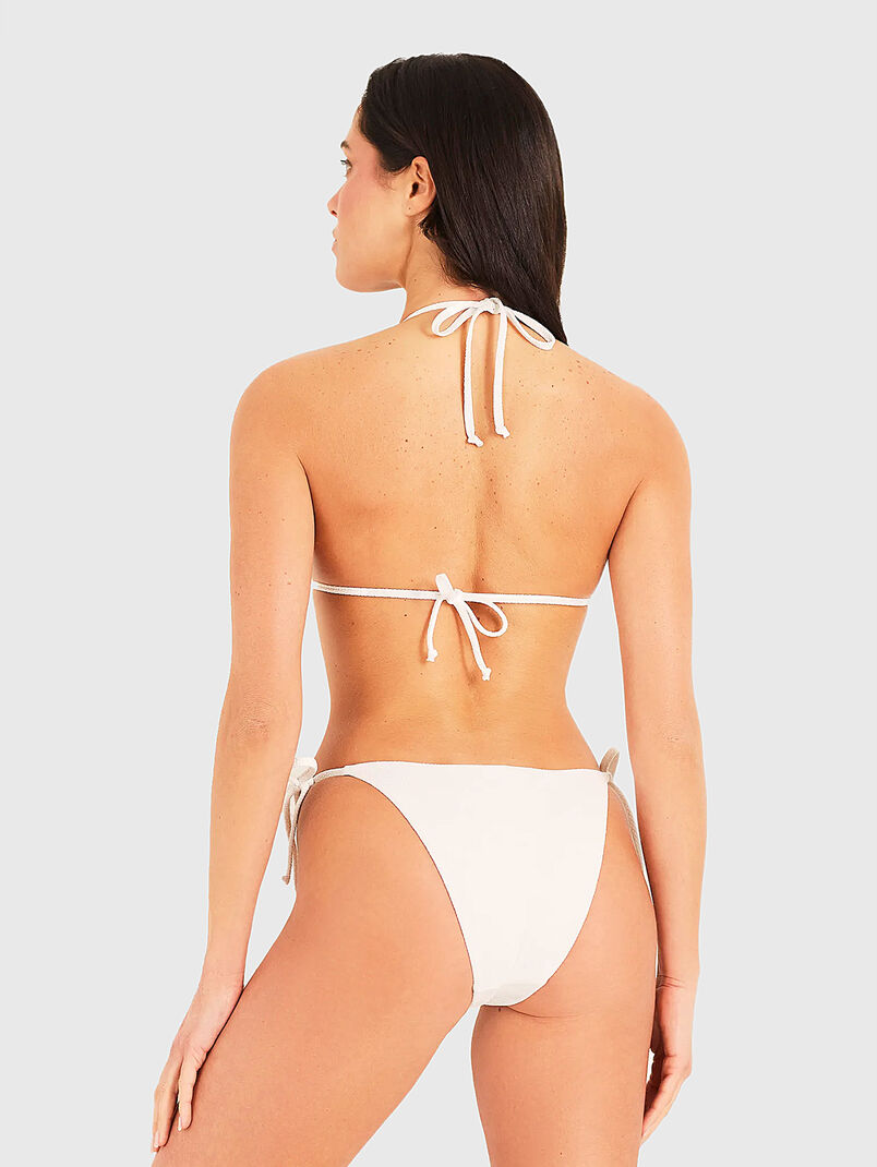 Bikini top TEXTURED in white - 3