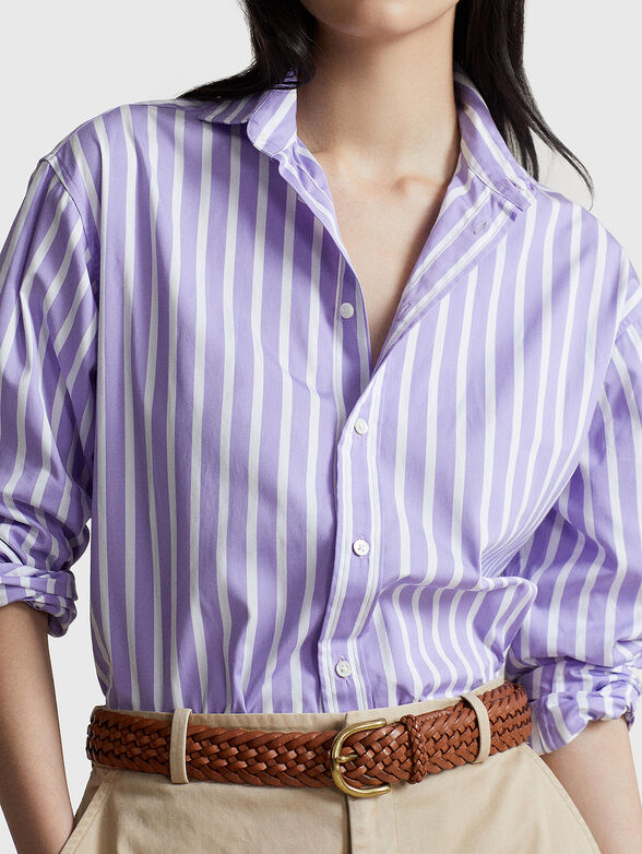Stried shirt in cotton  - 4