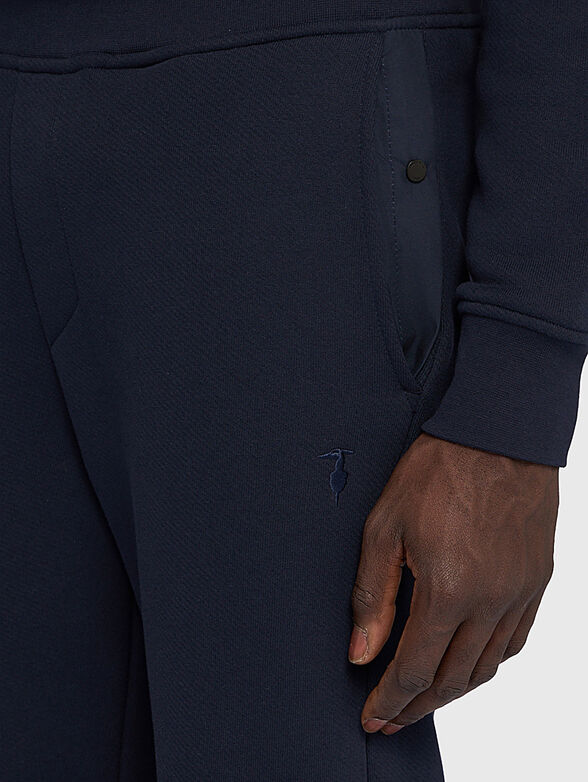 Sport trousers with logo embroidery - 3