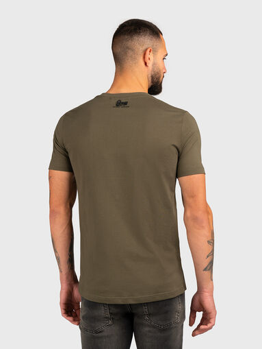 Black T-shirt with accent print - 3