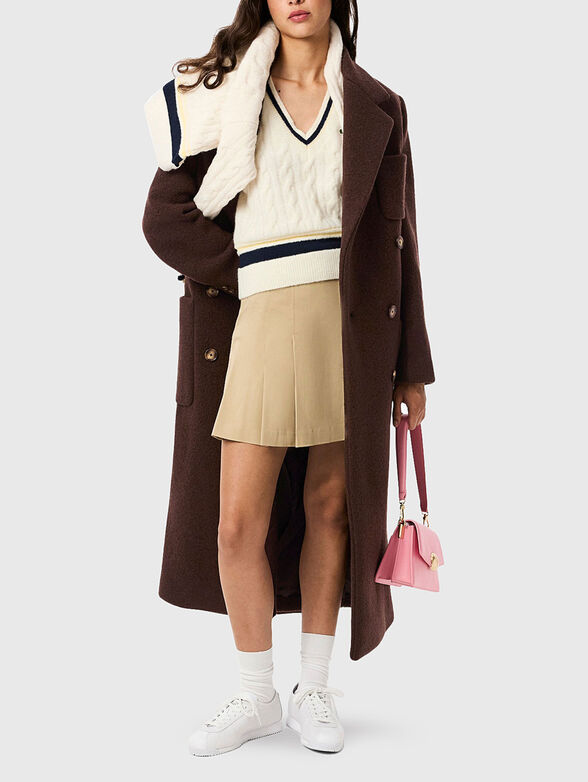 Double breasted virgin wool coat - 2