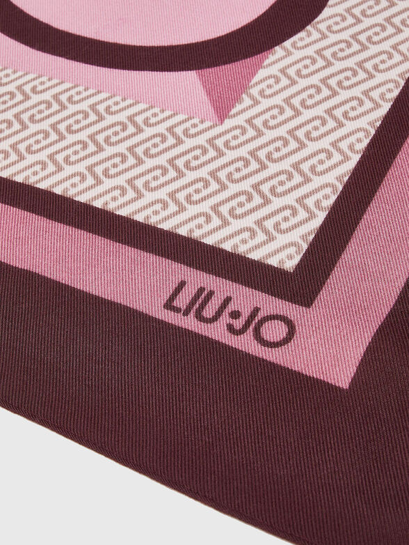 Logo Print Square Scarf - 3