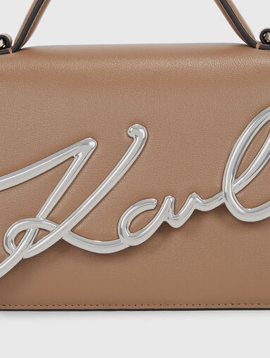 K/SIGNATURE 2.0 crossbody bag in leather  - 4