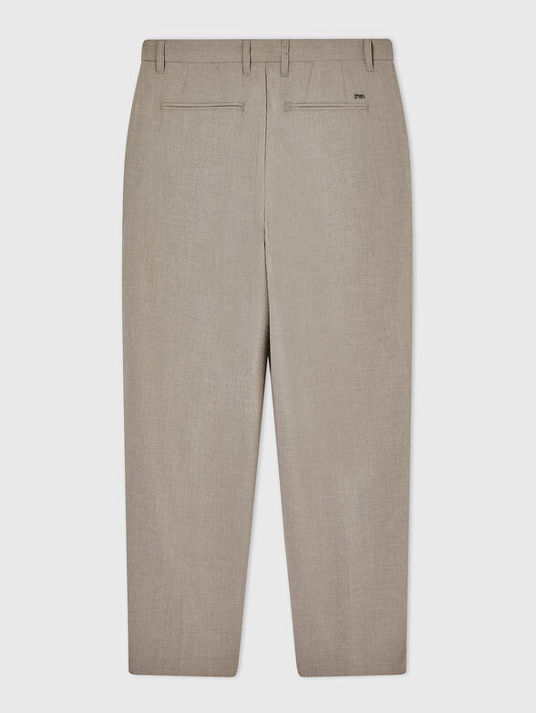 Straight-leg trousers with bast - 2