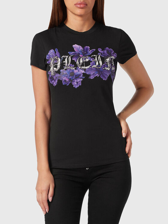 SEXY PURE T-shirt with floral logo print - 1