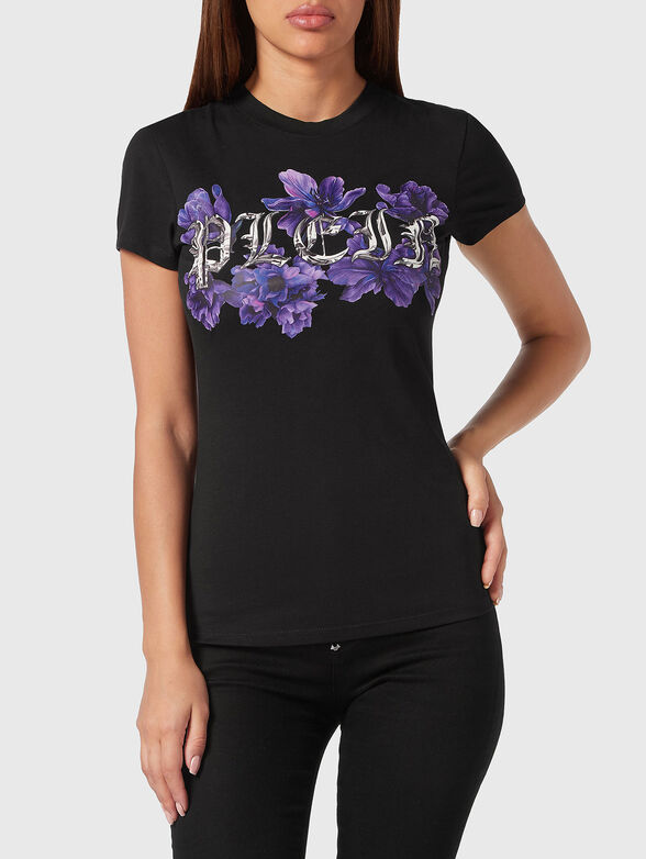 SEXY PURE T-shirt with floral logo print - 1