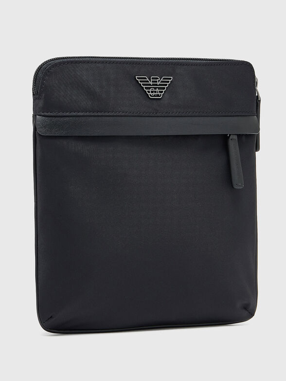 Black crossbody bag with logo - 4