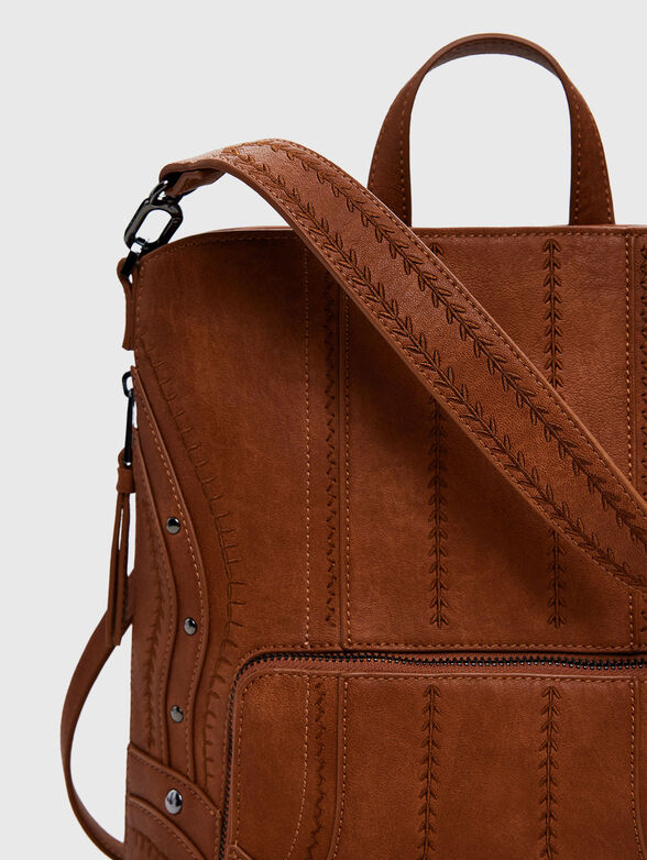 Backpack with accent stitching - 4