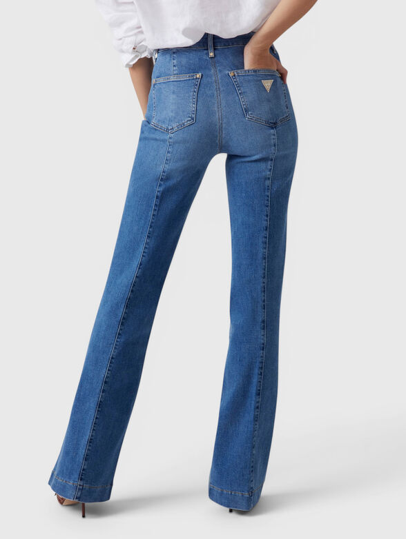 High-waisted flared jeans - 2